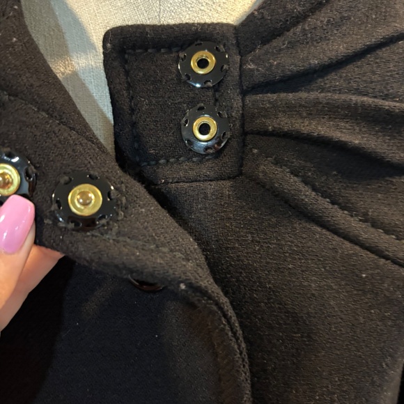 Kate Spade Etta Bow Wool Coat Sz 2 - Picture 4 of 10